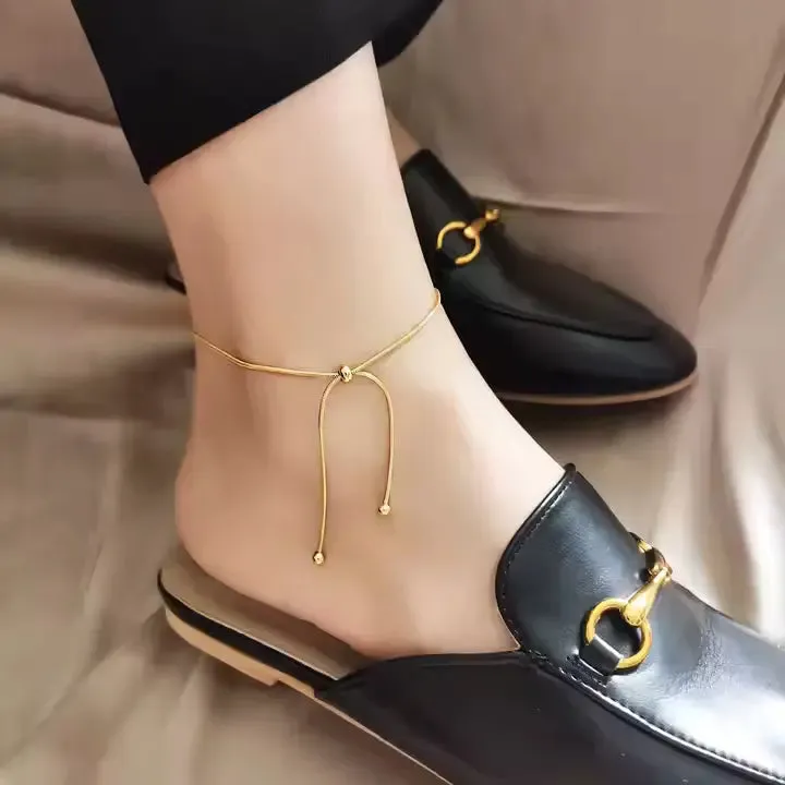 Adjustable Minimalist Anklet
