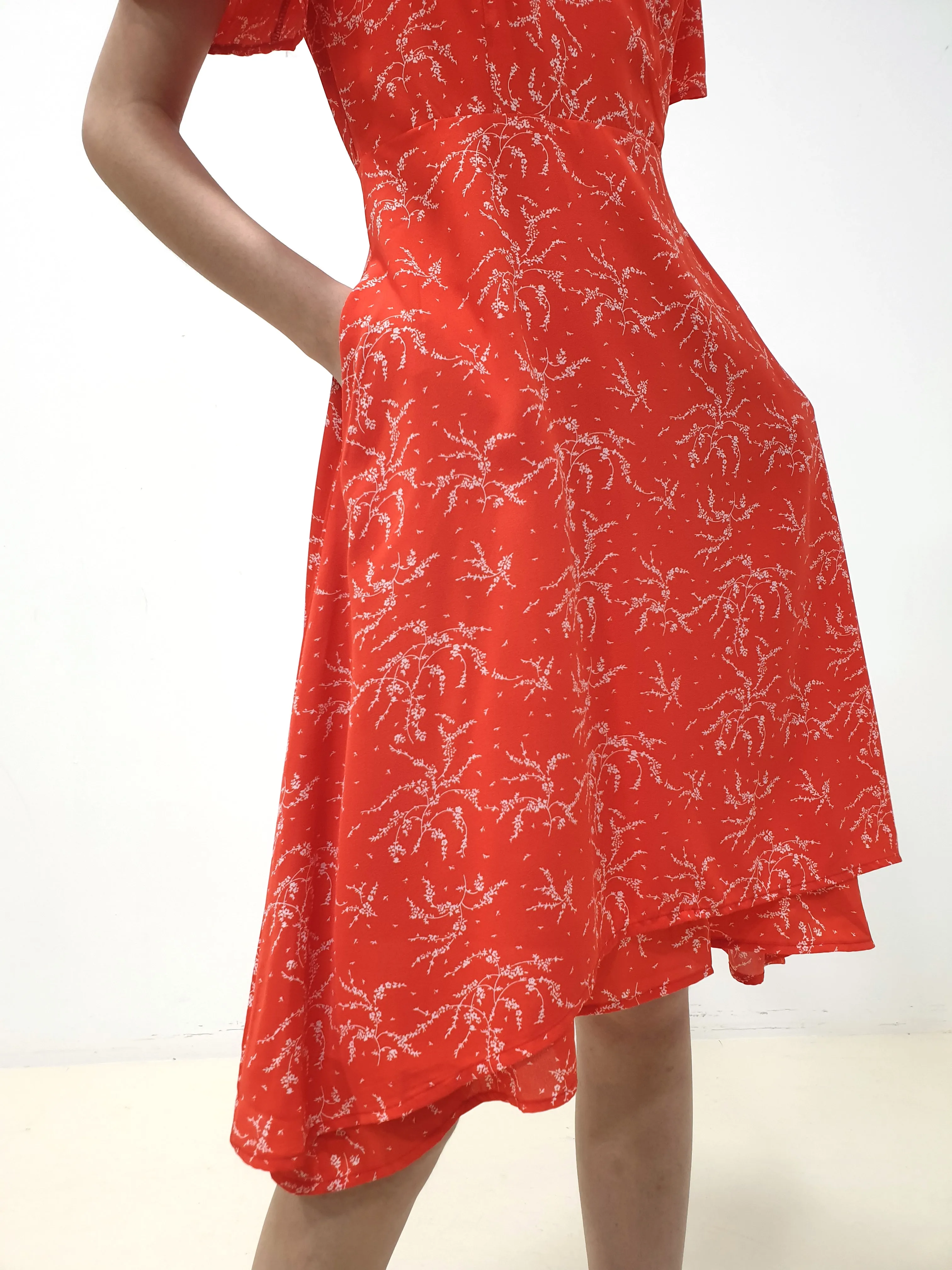Ferns Faux Wrap Dress (Non-returnable)