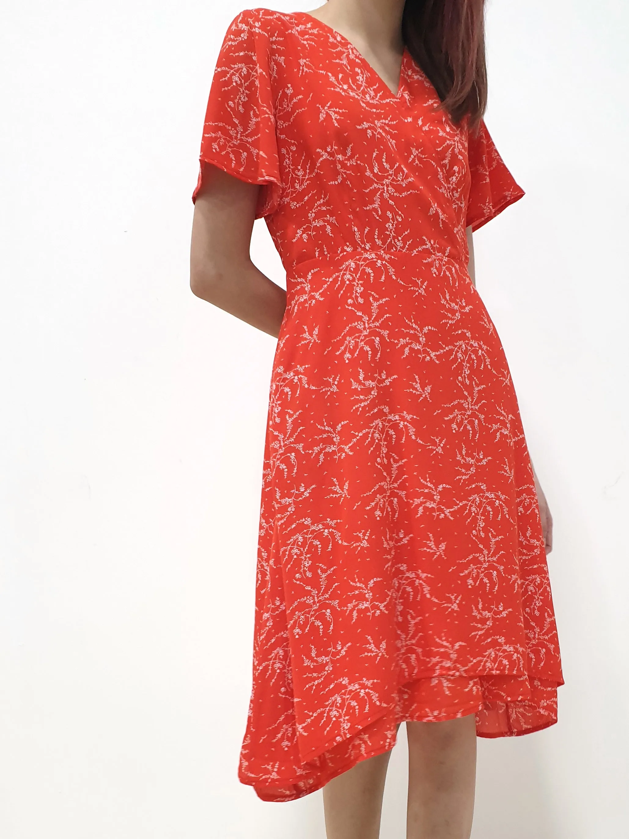 Ferns Faux Wrap Dress (Non-returnable)