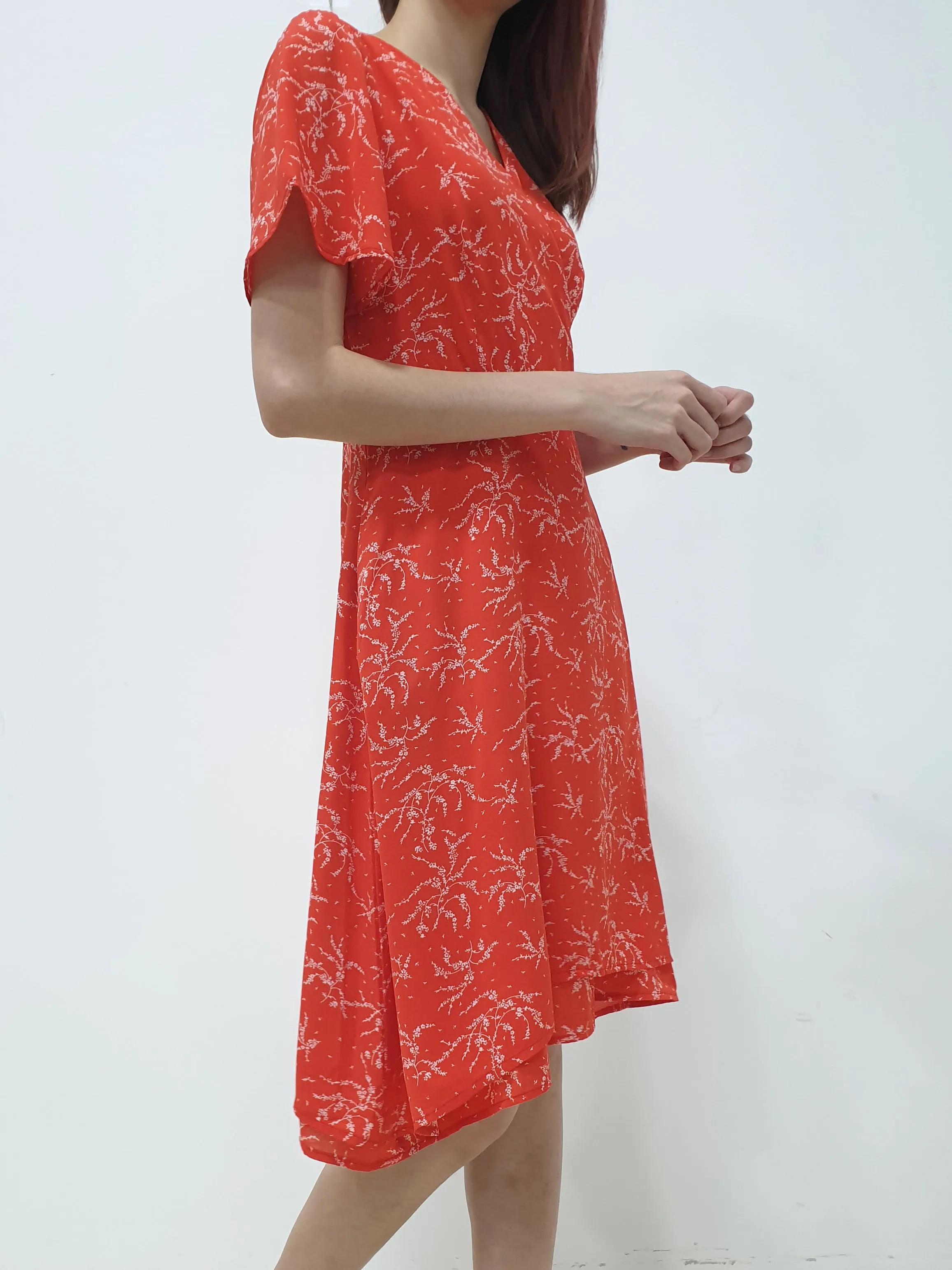 Ferns Faux Wrap Dress (Non-returnable)
