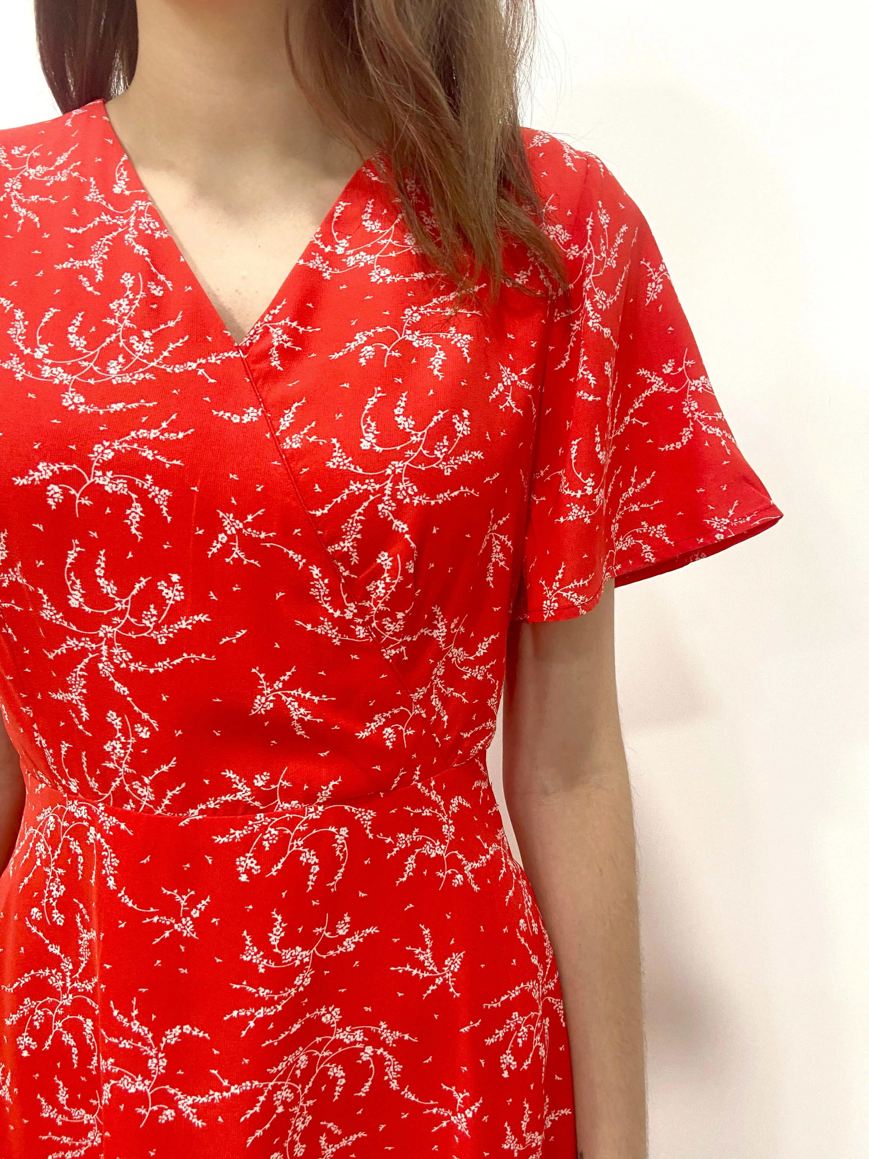 Ferns Faux Wrap Dress (Non-returnable)