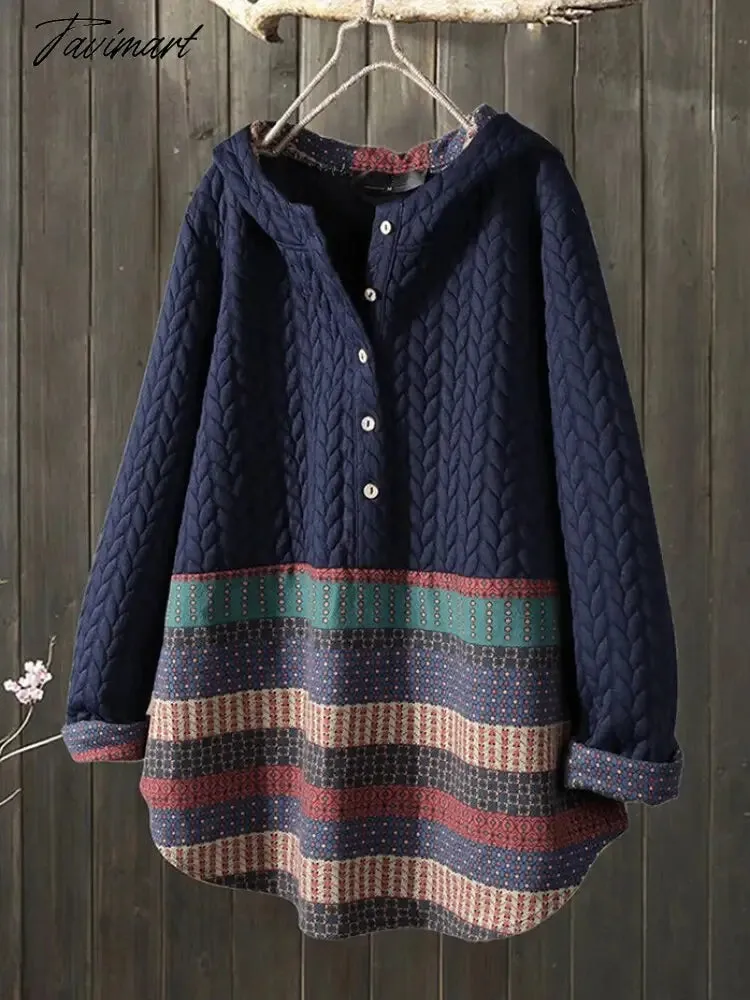 Tavimart Long Sleeve Elegant Casual Hoodie Pullover Women Autumn Winter Solid Color Sweet Korean Vintage Loose Short Sweatshirt Top