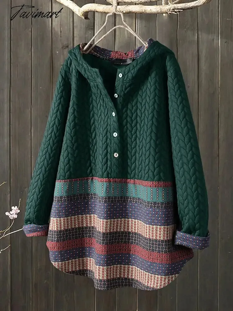 Tavimart Long Sleeve Elegant Casual Hoodie Pullover Women Autumn Winter Solid Color Sweet Korean Vintage Loose Short Sweatshirt Top